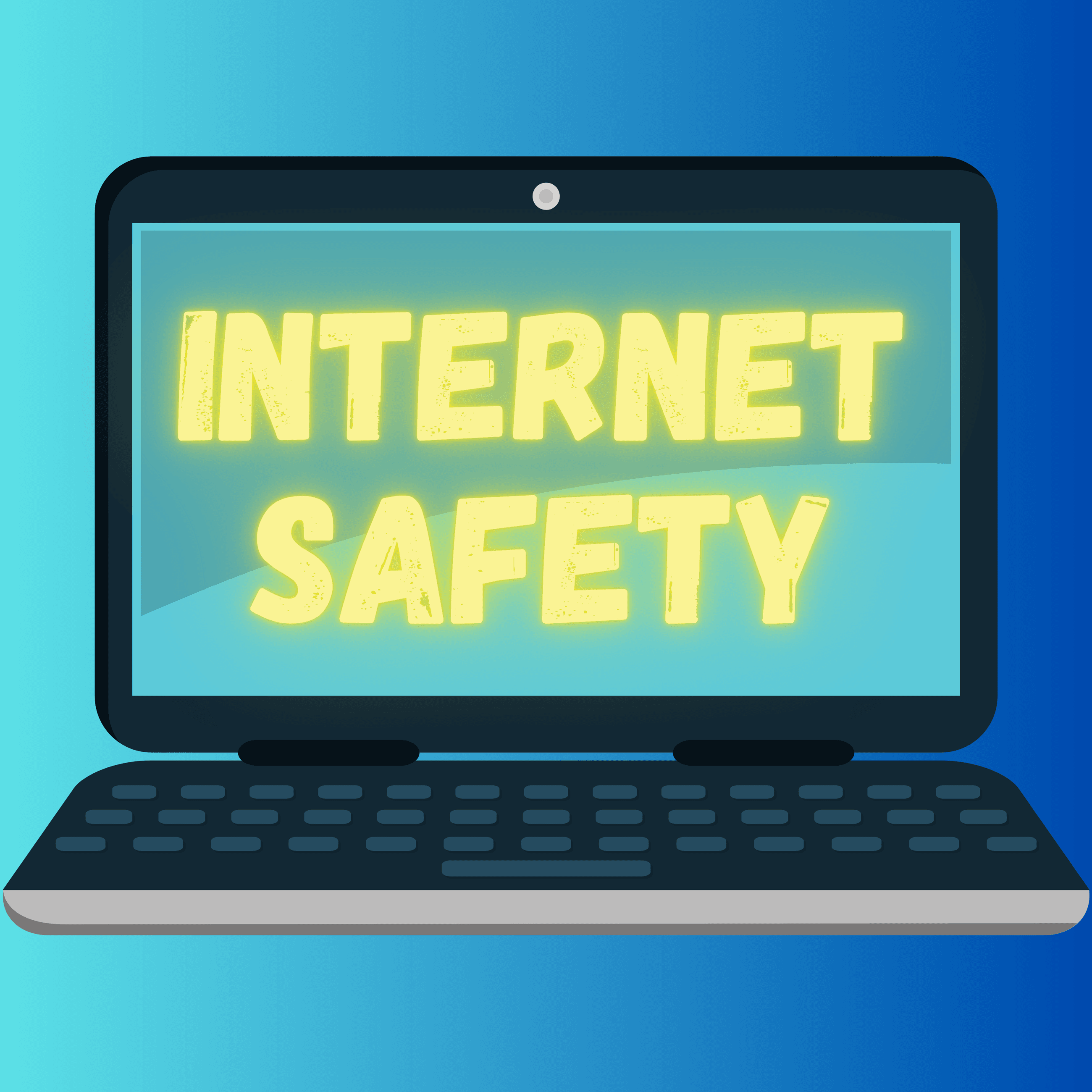 internet safety image on pc