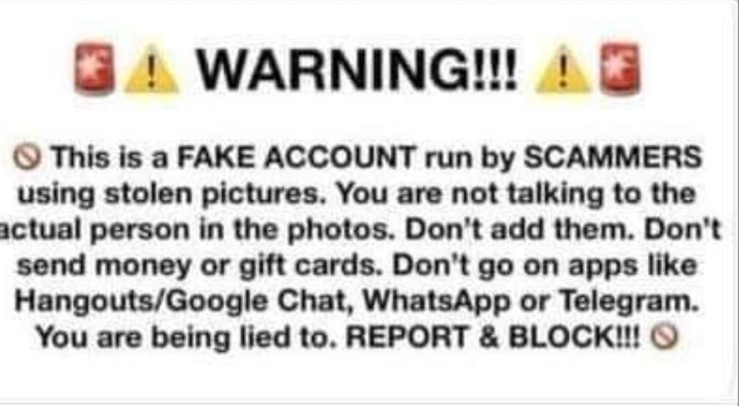 scam warning